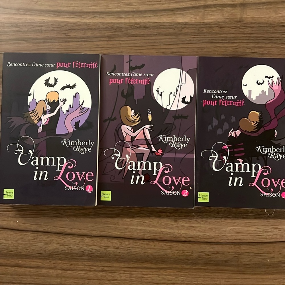 Vamp in Love 1-3, livres en français, books in french